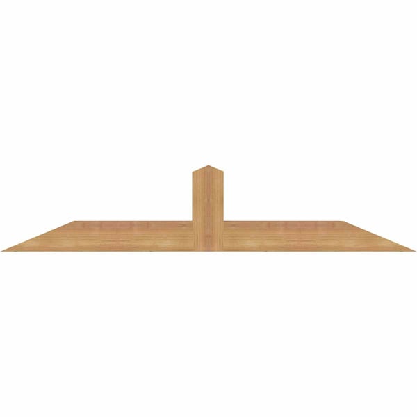 Ekena Millwork Portland Smooth Timber Gable Bracket, Western Red Cedar, 48"W x 10"H x 3 1/2"D x 3 1/2"F, 5/12 Pitch GBW048X10X0404POR00SWR - main